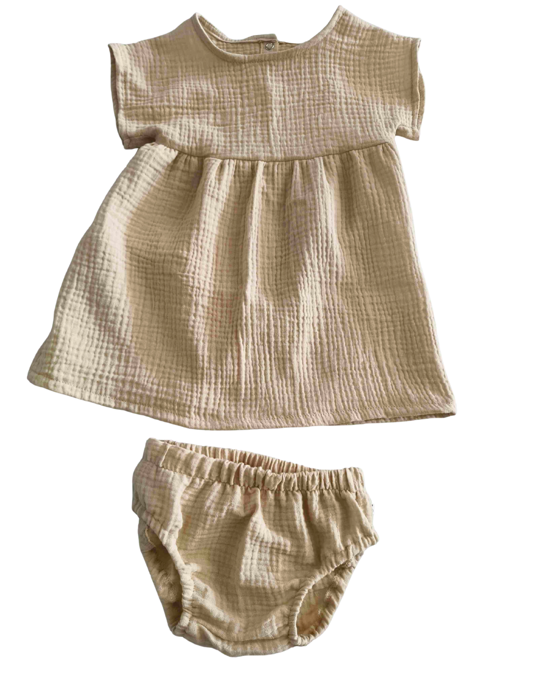 Muslin Dress and Pantaloon Set - Image 8