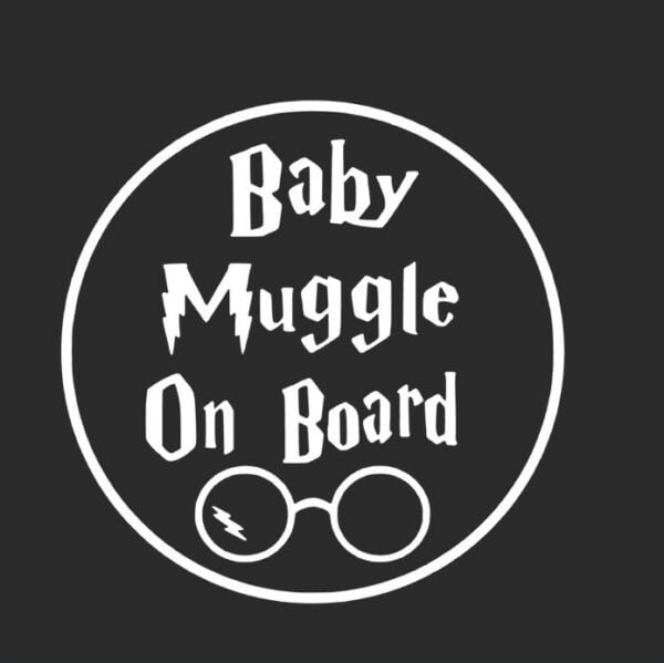 Baby On Board Vehicle Sticker Muggle