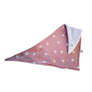 Bandana Bib - Dusty Pink Polka