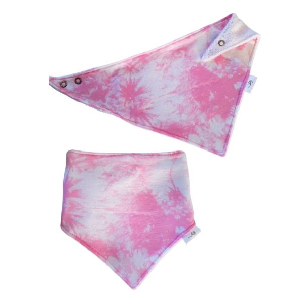 Bandana Bib Pink Tie Dye