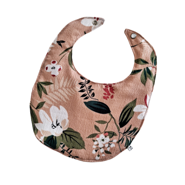 Feeding Bibs Dusty Pink with Floral