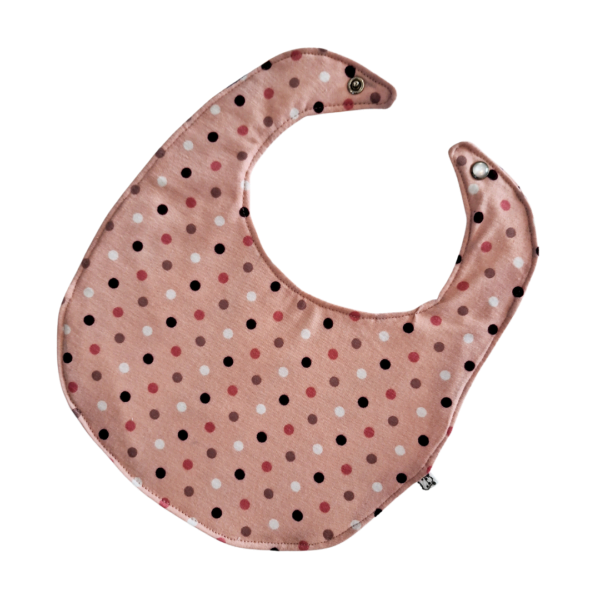 Feeding Bibs Dusty Pink Polka Dots