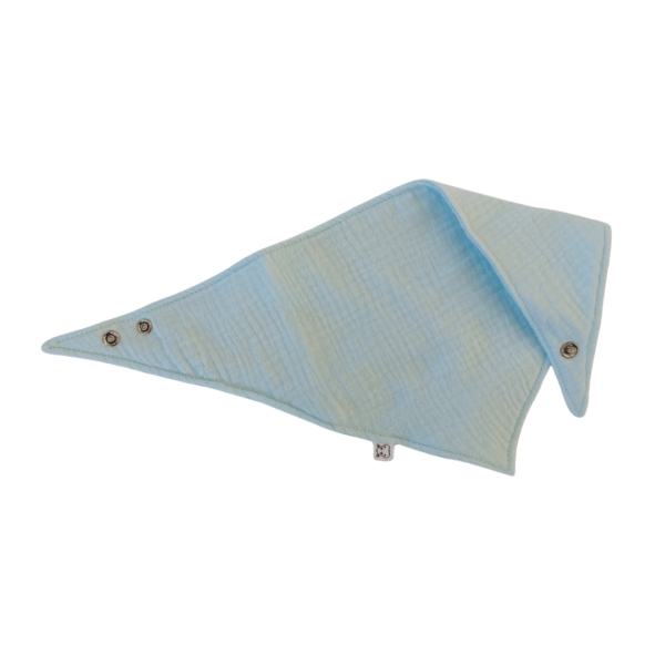 Muslin Bandana Bibs Light blue double sided