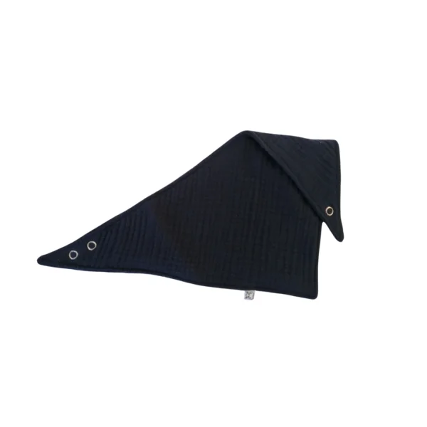 Muslin Bandana Bibs Navy Blue