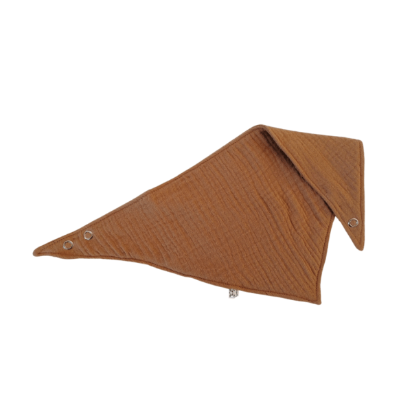 Muslin Bandana Bibs Rust Brown Double sided Bandana