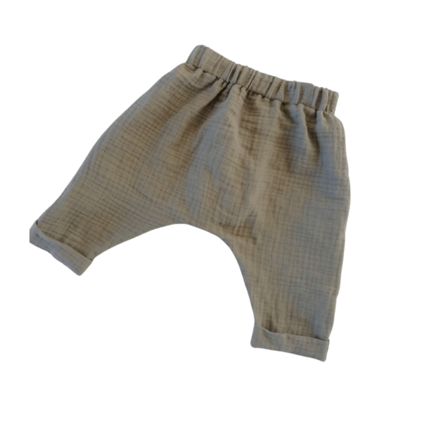 Muslin Harem Pants Green