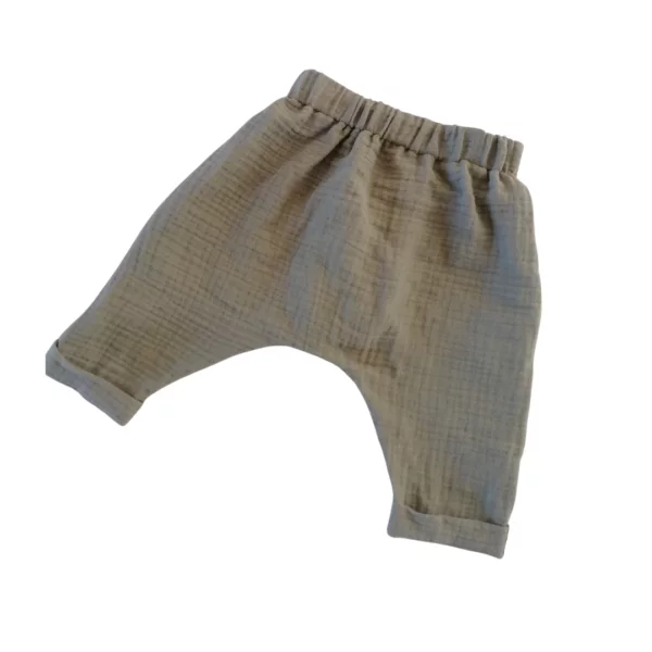 Muslin Harem Pants Green