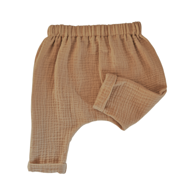 Muslin Harem Pants Light Brown