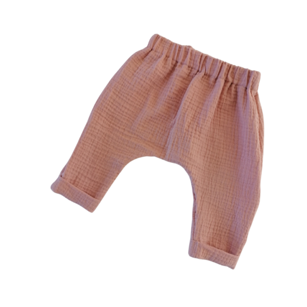 Muslin Harem Pants Peach