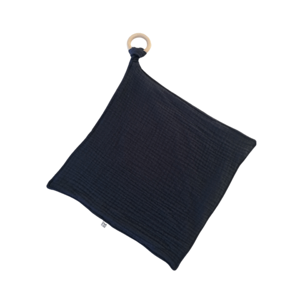 Muslin Cuddle Blankie Navy