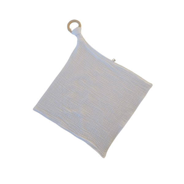 Muslin Cuddle Blankie White