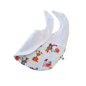 Reversible Bibs White and Tucan Birds