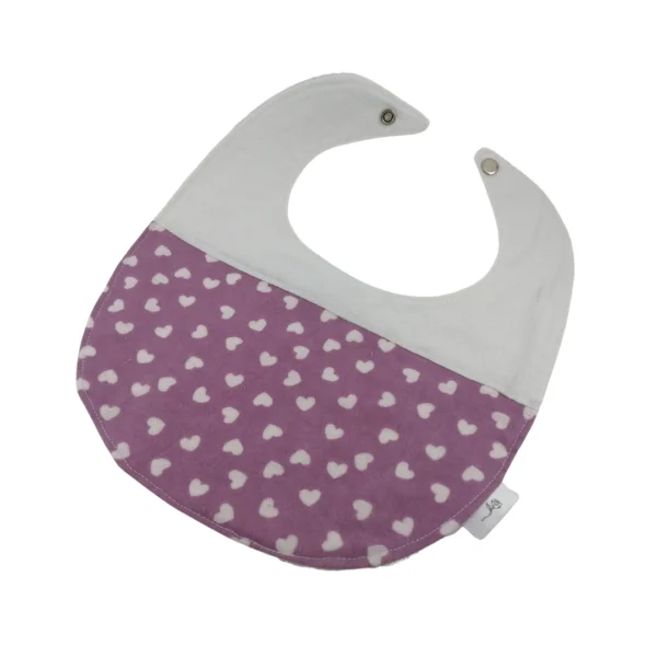 Two Tone Bibs Purple Polka Dots