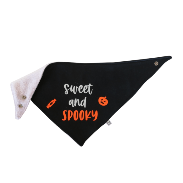 Halloween Bandana Bib - Sweet and Spooky black