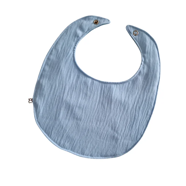 Muslin Feeding Bibs Light Blue