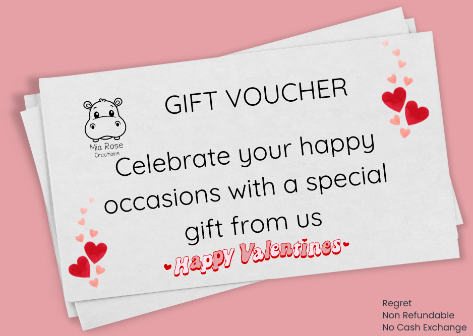Mia Rose Creations Valentines Gift Voucher
