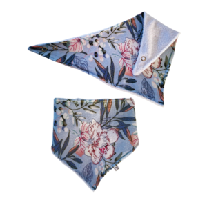 Bandana Bib - Blue Floral