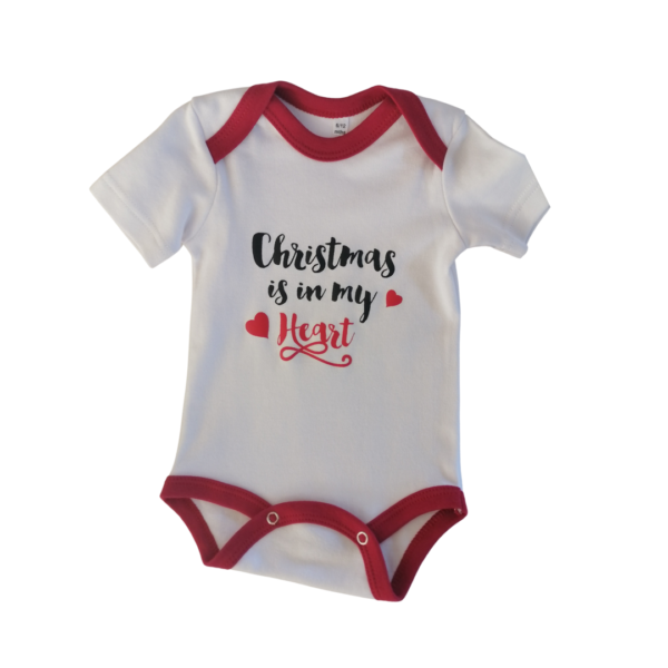 Christmas Onesies - White/Red - Image 4