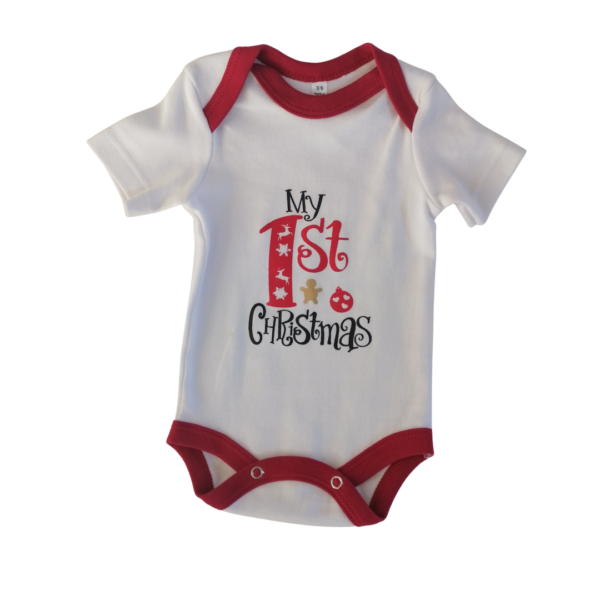 Christmas Onesies - White/Red